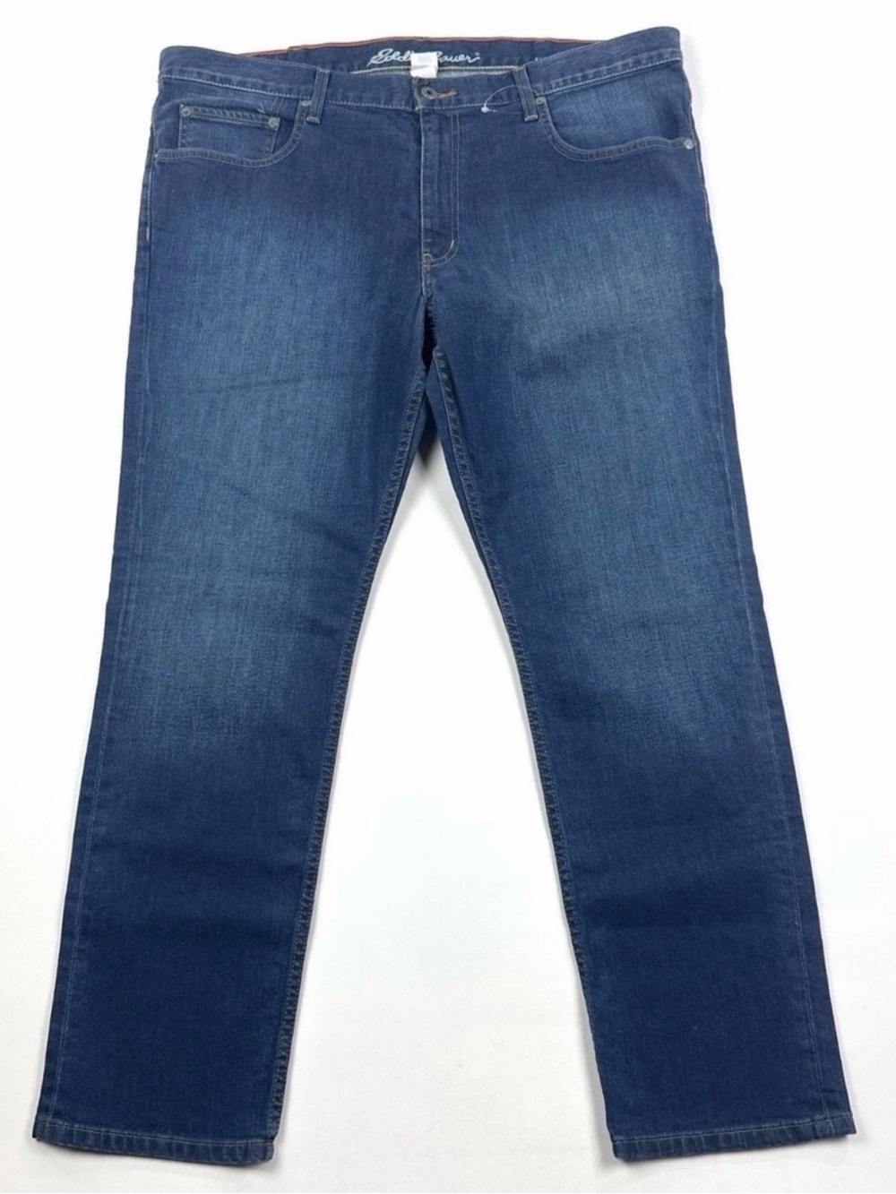 Eddie Bauer H2LOW Flex Slim Fit Mens 40x30 Dark Blue Jeans Casual Denim Stretch